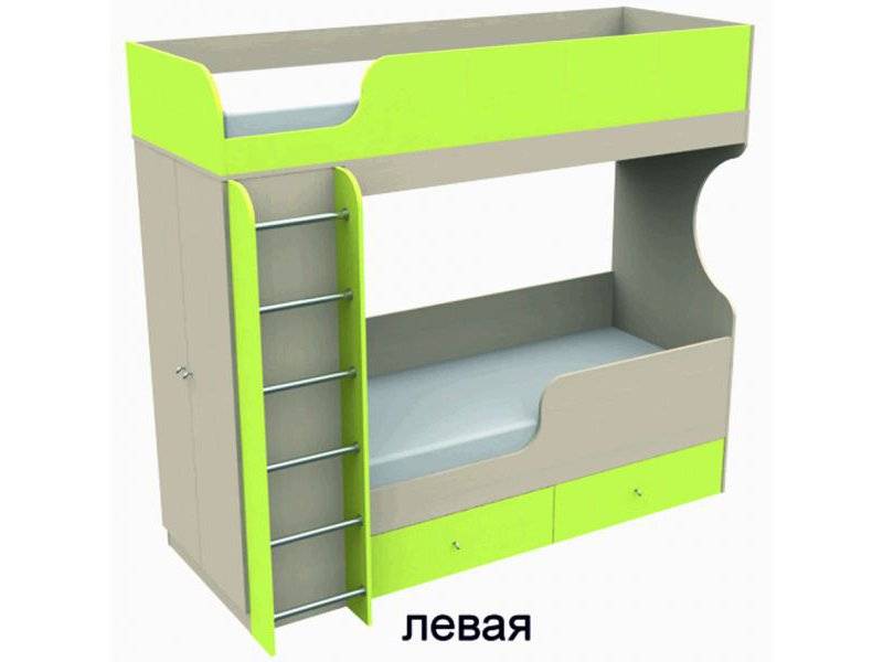 кровать двухъярусная со шкафом в Королёве