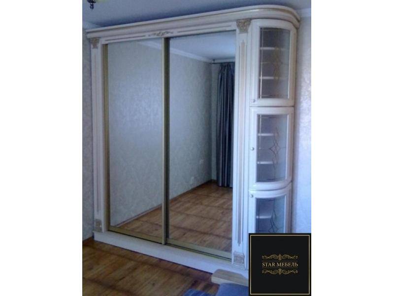 зеркальный шкаф-купе в спальню в Королёве