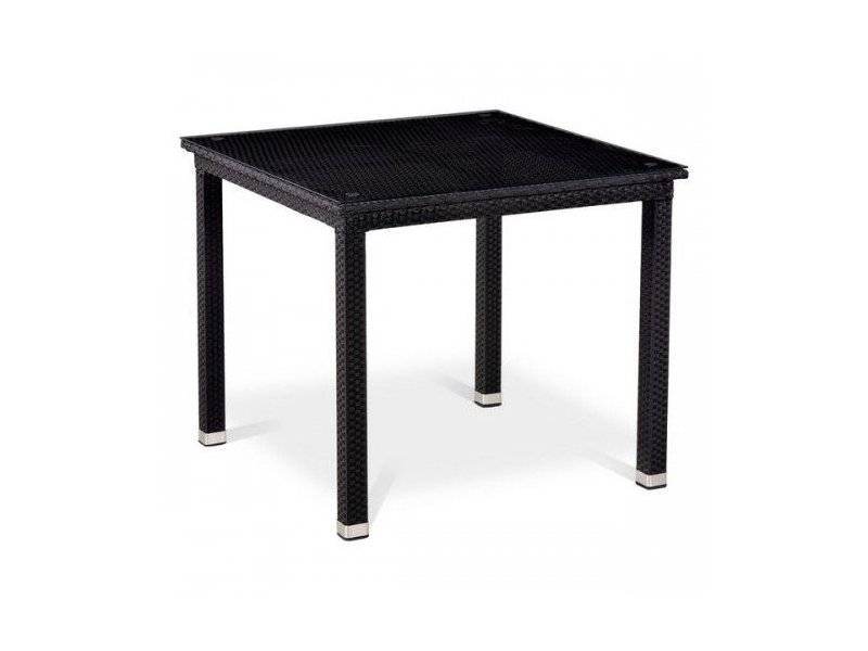 стол из ротанга t246st-90x90 black в Королёве