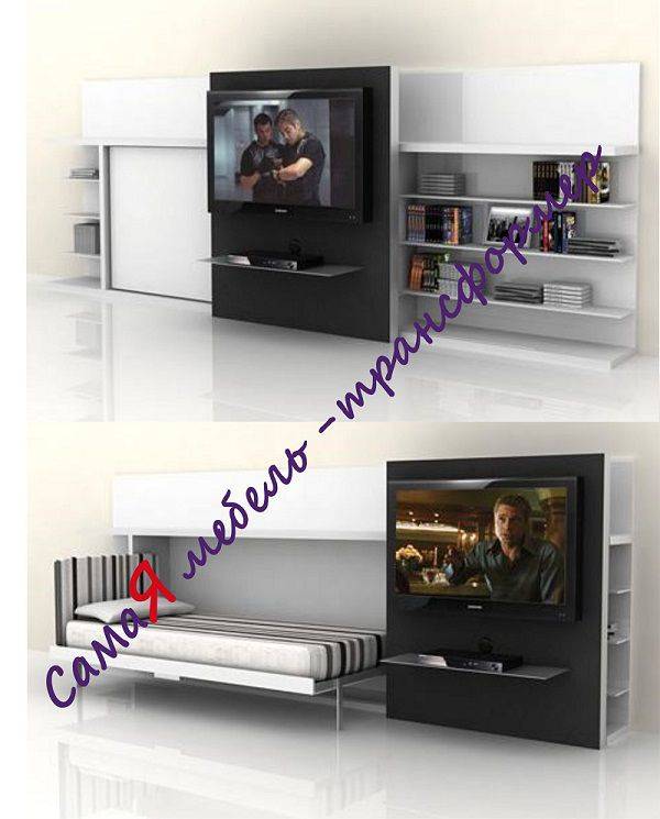 откидная односпальная кровать с tv в Королёве