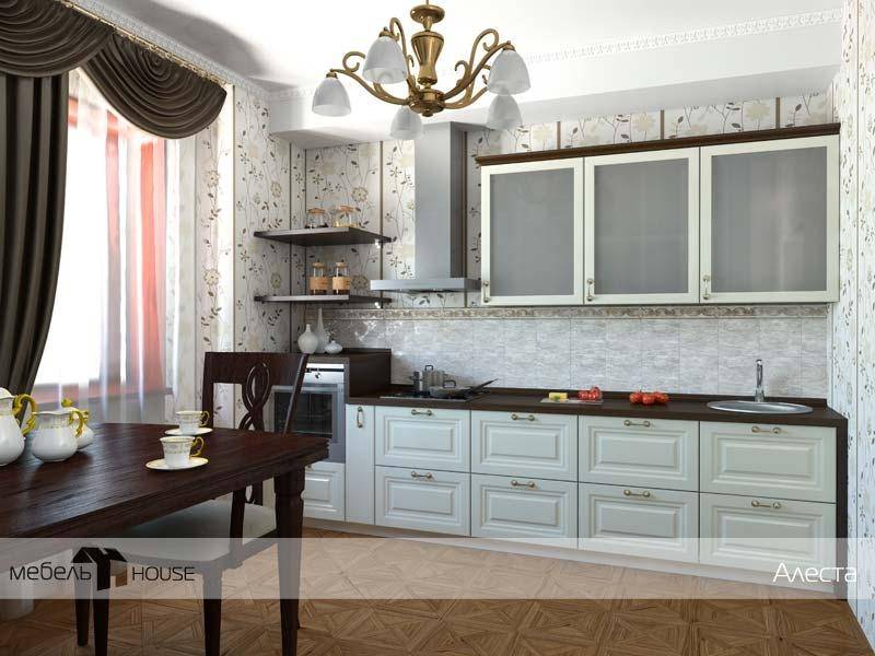 кухонный гарнитур прямой алеста в Королёве