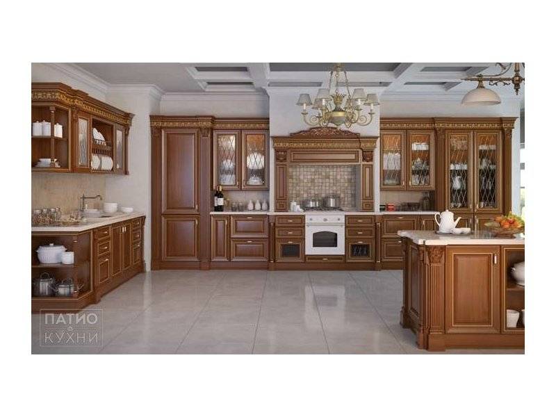 классическая кухня stradivary островная (темно-коричневая) арт. 146 в Королёве