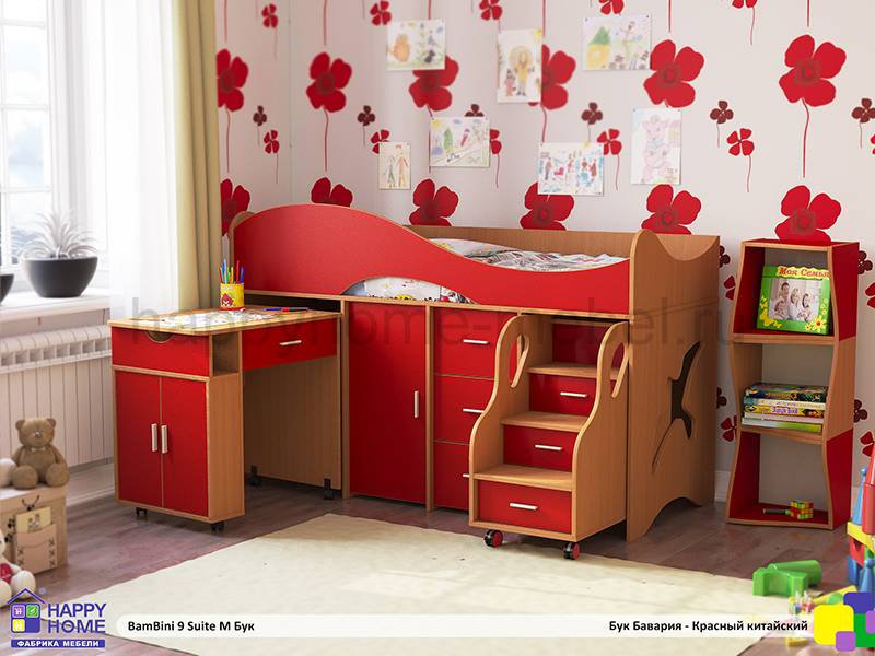 детская кровать-чердак bambini 9 suite m в Королёве