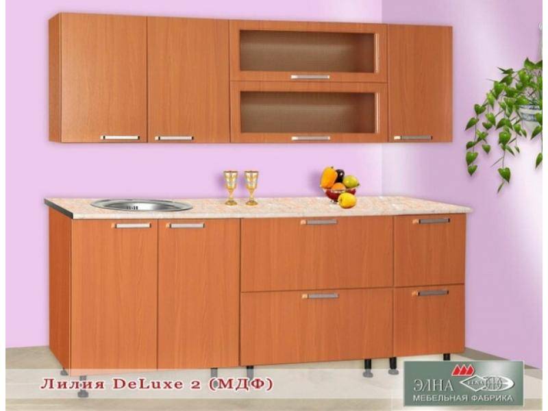кухня прямая лилия deluxe 2 (мфд) в Королёве