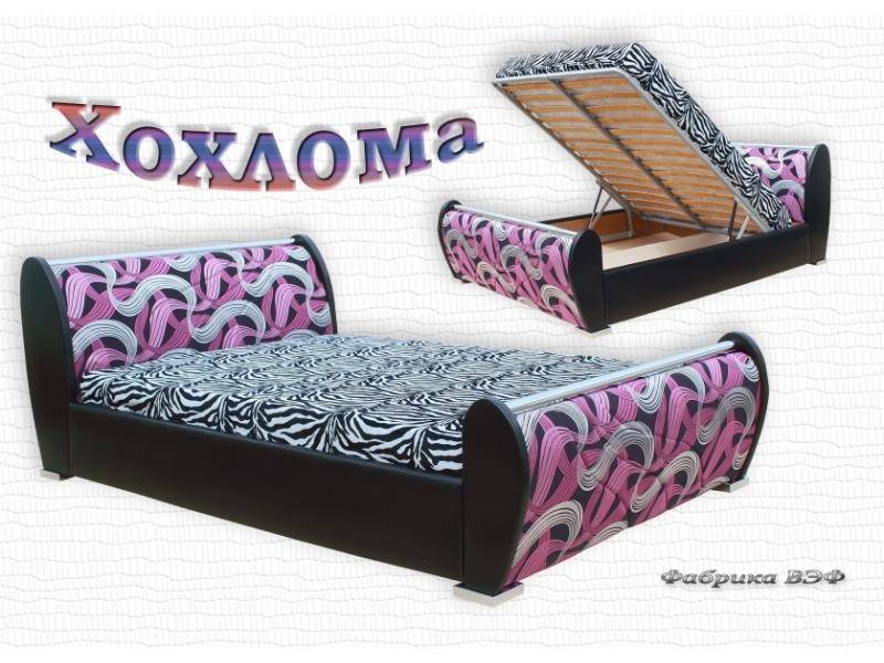 кровать с подъемным механизмом хохлома в Королёве