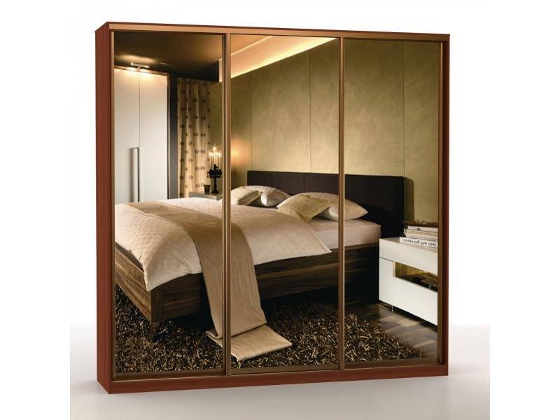 прямой шкаф-купе с 3 зеркалами шк-3 20 24 45 02 02 02 в Королёве