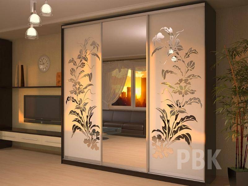 шкаф с пескоструйным фасадом фантазия в Королёве