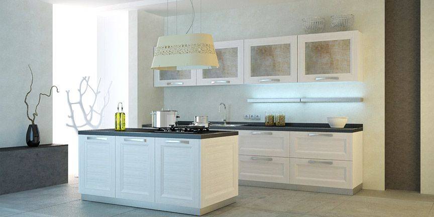 кухня moderno beverly белая в Королёве