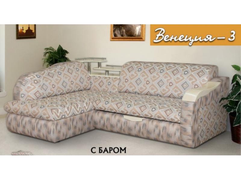 угловой диван венеция 3 с баром в Королёве