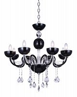 подвесная люстра crystal lux luccila sp8 черная в Королёве
