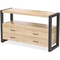 тумба под tv neo loft с 4 ящиками светло-коричневая в Королёве
