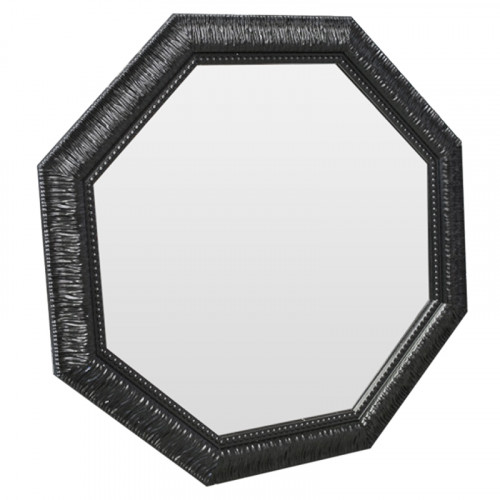 зеркало восьмиугольное черное с резьбой black sparkle в Королёве