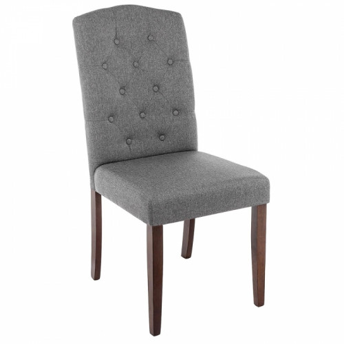 стул деревянный dark walnut / fabric grey в Королёве