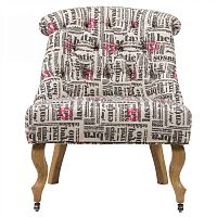 кресло amelie french country chair с принтом надписи в Королёве