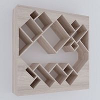 стеллаж геометрия беленый дуб от odingeniy в Королёве