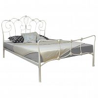 кованая двуспальная кровать 160х200 белая agata в Королёве