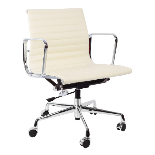 кресло eames style кремовая кожа в Королёве