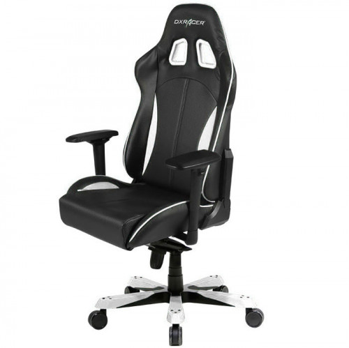 кресло геймерское dxracer king ks57 черно-белое в Королёве