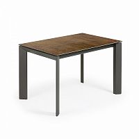 стол atta 120 (180)x80 антрацит, фарфор iron cort cc0184k10 от la forma (ex julia grup) в Королёве