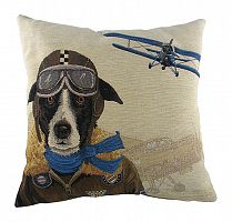 подушка с собакой-пилотом doggie fighters blue в Королёве