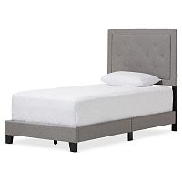 кровать paris linen upholstered gray 90х200 в Королёве