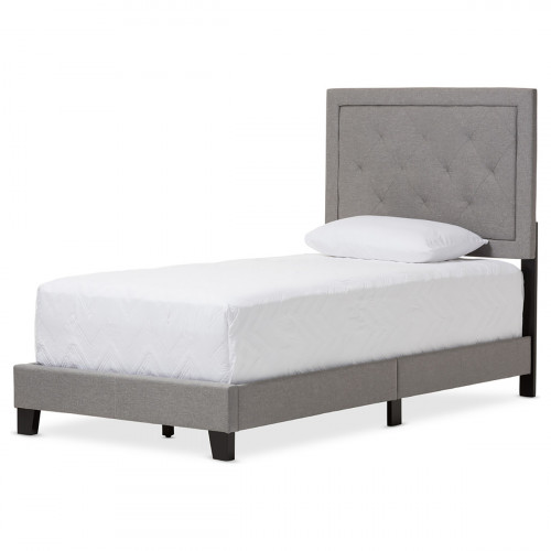 кровать paris linen upholstered gray 90х200 в Королёве