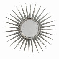 зеркало-солнце серебряное диаметр 76 см starburst в Королёве