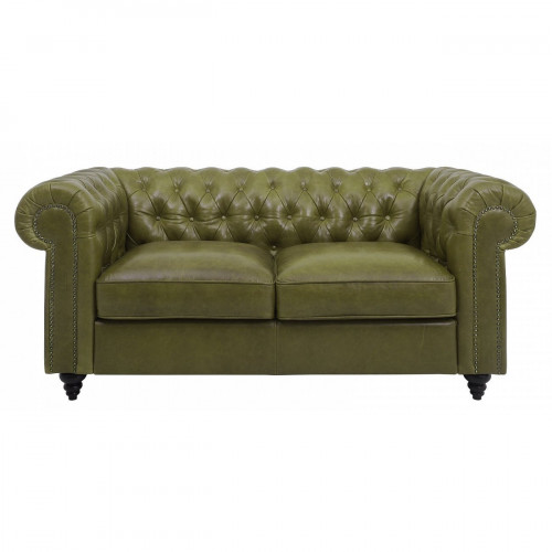 диван chester classic двухместный прямой оливковый в Королёве