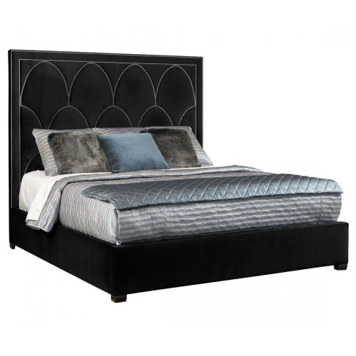 кровать двуспальная 180х200 черная petals queen в Королёве