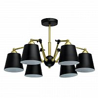 потолочная люстра mw-light таун 5 691011506 черная в Королёве