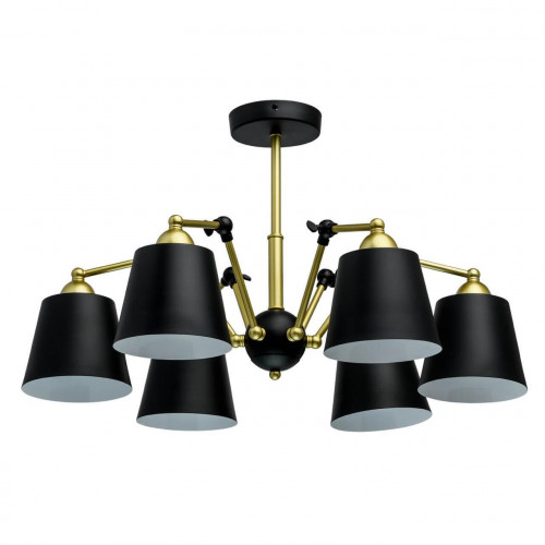 потолочная люстра mw-light таун 5 691011506 черная в Королёве