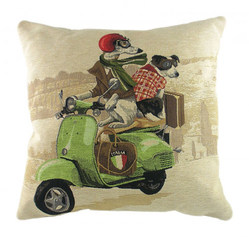 подушка с картинкой scooter dogs green в Королёве