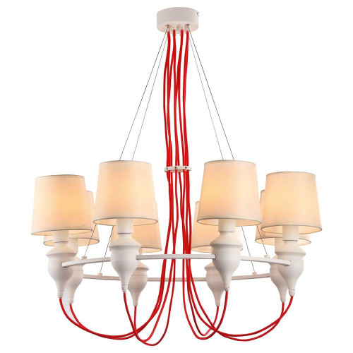 подвесная люстра arte lamp sergio a3325lm-8wh в Королёве