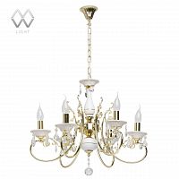 подвесная люстра mw-light свеча 25 301018106 белая в Королёве