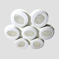 потолочный светодиодный светильник ambrella light orbital crystal sand fs1587/7 364w d880*800 в Королёве