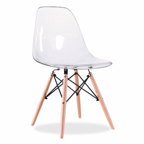 стул деревянный pc-015 прозрачный (eames style) в Королёве