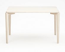 стол обеденный с белой столешницей и бежевыми ножками rectangle compact в Королёве