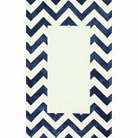 ковер zig zag синий с квадратом 300х400 в Королёве