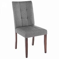 стул деревянный madina dark walnut / fabric grey в Королёве