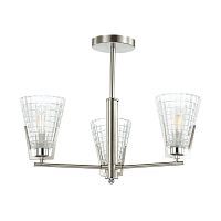 потолочная люстра lumion janna 4409/3c матовый никель, белая в Королёве