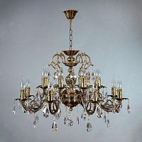 подвесная люстра ambiente alicante 8888/8+8 pb tear drop бронза в Королёве