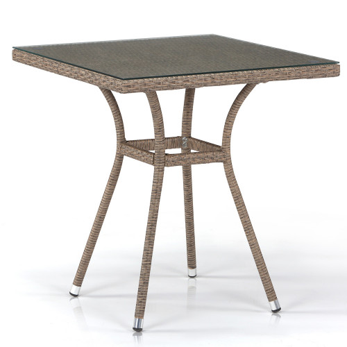 стол из иск. ротанга t282bnt-w56-70x70 light brown в Королёве