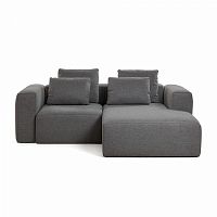 диван blok sofa 2 правый угол темно-серый от la forma (ex julia grup) в Королёве