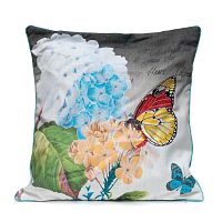декоративная подушка голубая гортензия botanical style в Королёве