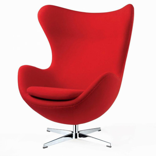 кресло egg chair кашемир красное в Королёве