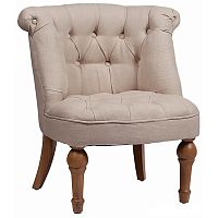 кресло sophie tufted slipper chair бежевое в Королёве