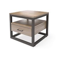 тумба neo loft шпон дуб натуральный/черный в Королёве