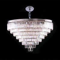 подвесная люстра newport 31127/s nickel матовый никель, белая в Королёве