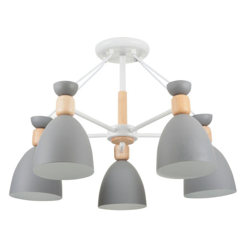 потолочная люстра freya delia fr5033cl-05w серая в Королёве