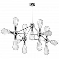 дизайнерская подвесная люстра spot light silvio 8301328 хром в Королёве